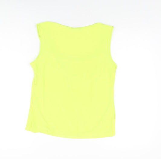 Womens UK Size 16 Roman Yellow Basic T-Shirt