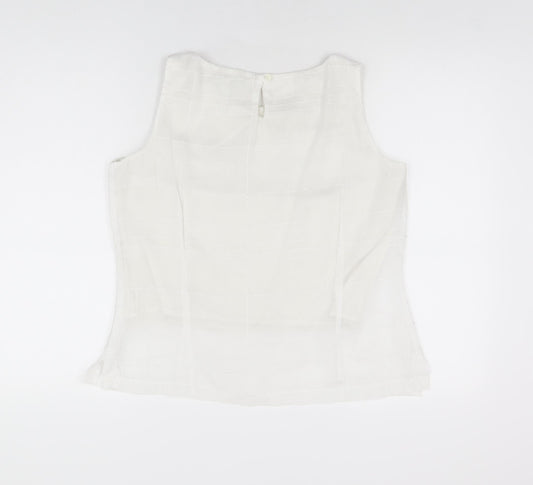 Womens UK Size 14 Klass White Basic T-Shirt