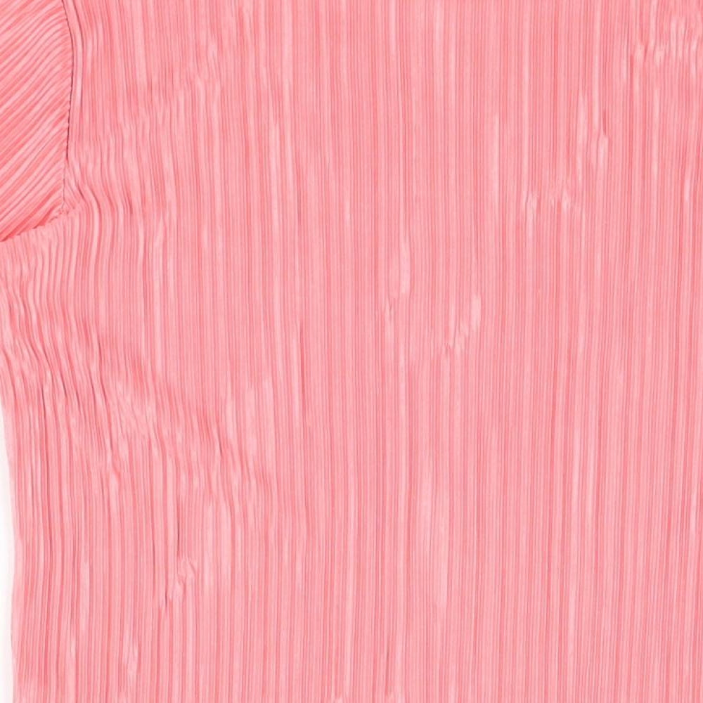 Womens UK Size 12 Dorothy Perkins Pink Basic T-Shirt
