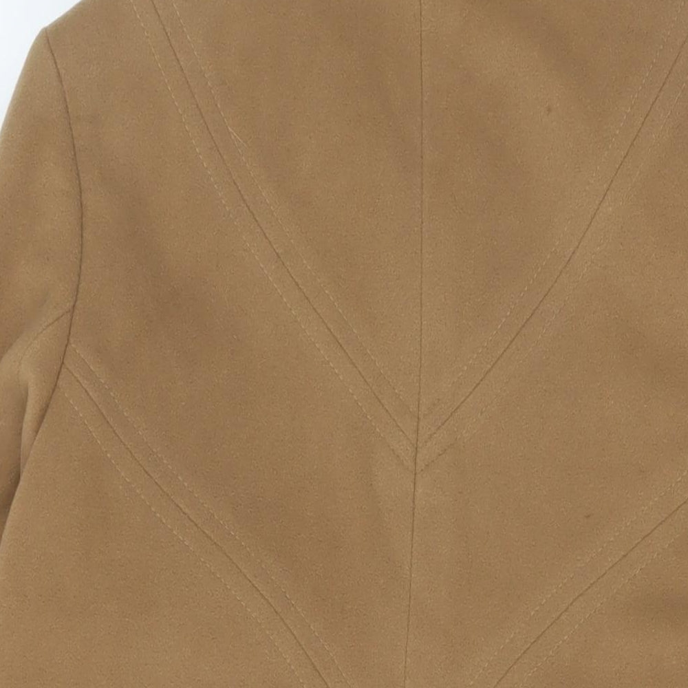 Womens UK Size 10 Style Beige Overcoat