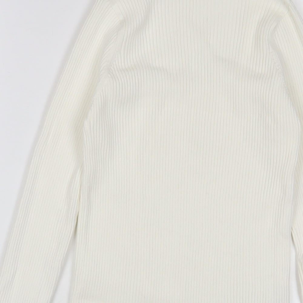 Womens UK Size L Mango Ivory Pullover Jumper