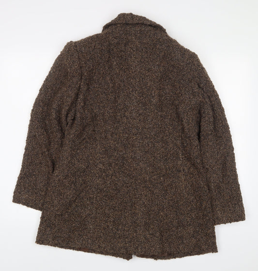 Minuet Womens Brown Jacket Size 14 Button