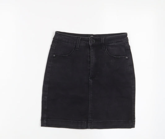 Womens UK Size 8 Missguided A-Line Denim Skirt