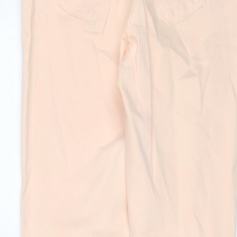 River Island Womens Pink Cotton Skinny Jeans Size 12 L28 in Regular Zip