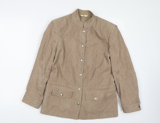 Womens UK Size 12 Klass Beige Jacket