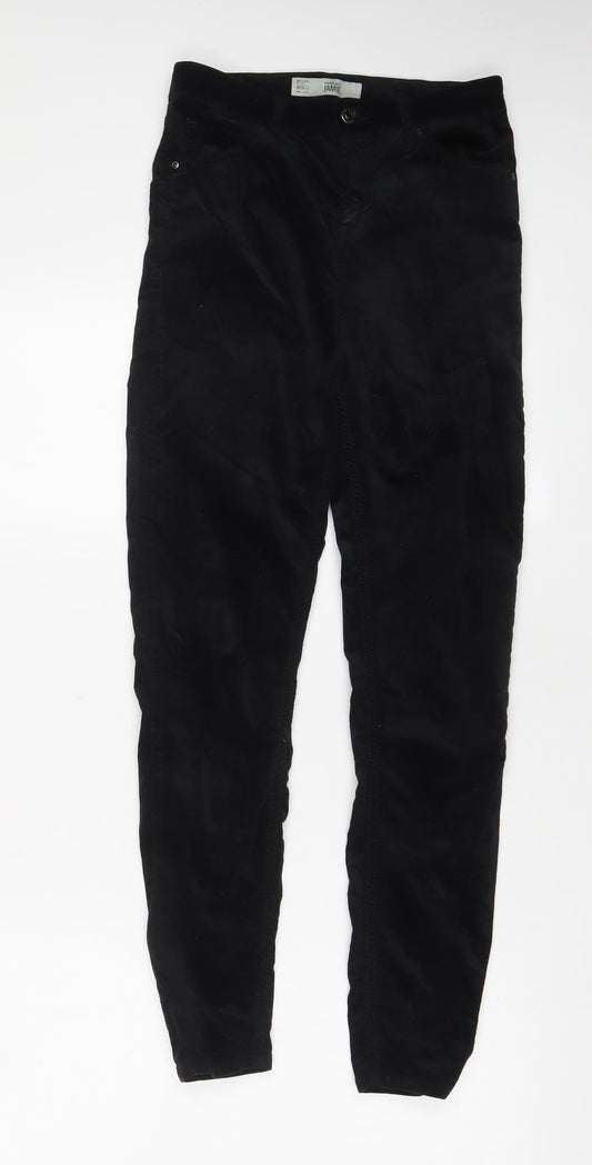 Womens UK Size 26 in Topshop Regular Fit Black Trousers