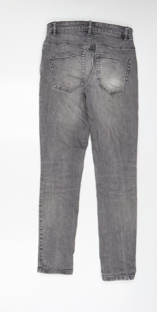 Mens UK Size 26 in NEXT Regular Fit Skinny Grey Jeans