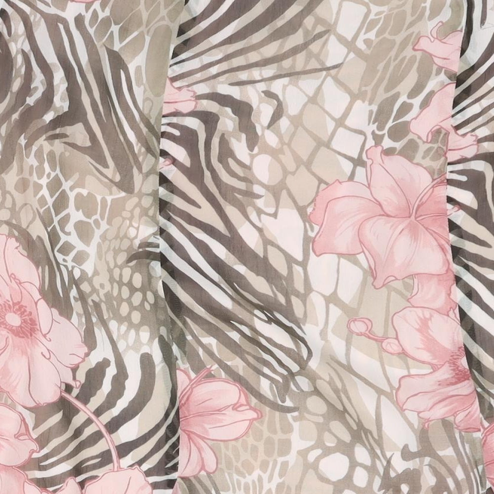 Basler Women's Multicolour Zebra Floral Print Midi Trumpet Skirt Size 12