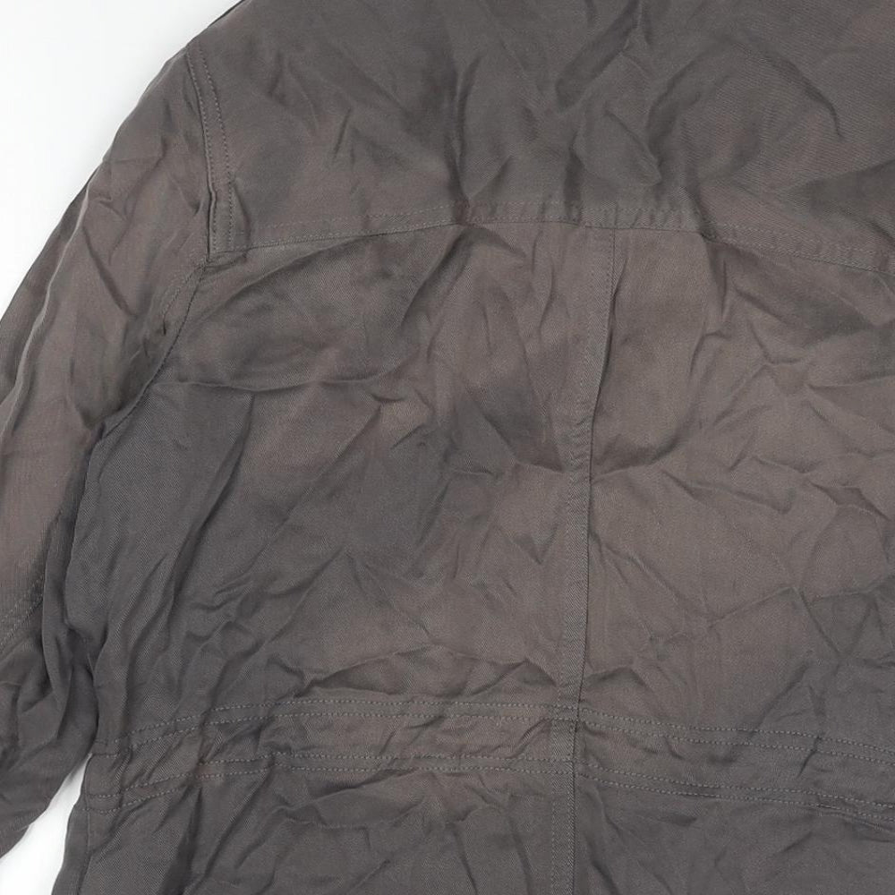 Womens UK Size 12 Mint Velvet Grey Military Jacket