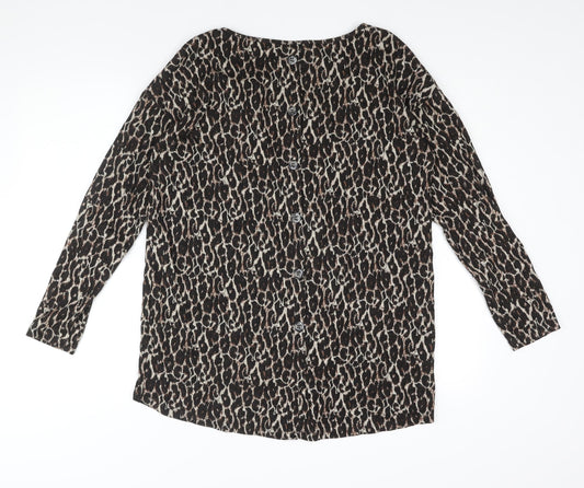 Womens UK Size 12 NEXT Brown Pullover Jumper