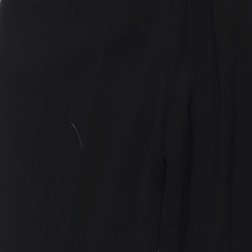 Womens UK Size 16 AMARANTO Regular Fit Black Trousers