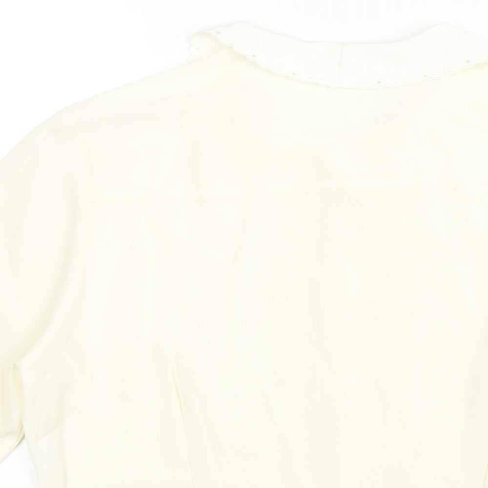 Womens UK Size 10 St Michael Ivory Basic Blouse
