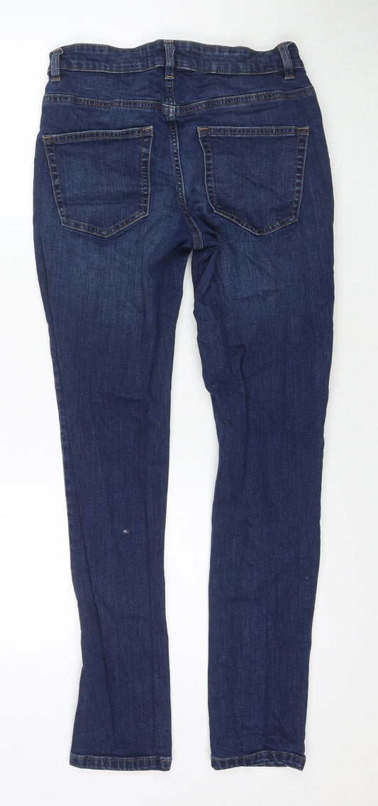 NEXT Mens Blue Cotton Skinny Jeans Size 28 in L31 in Regular Zip