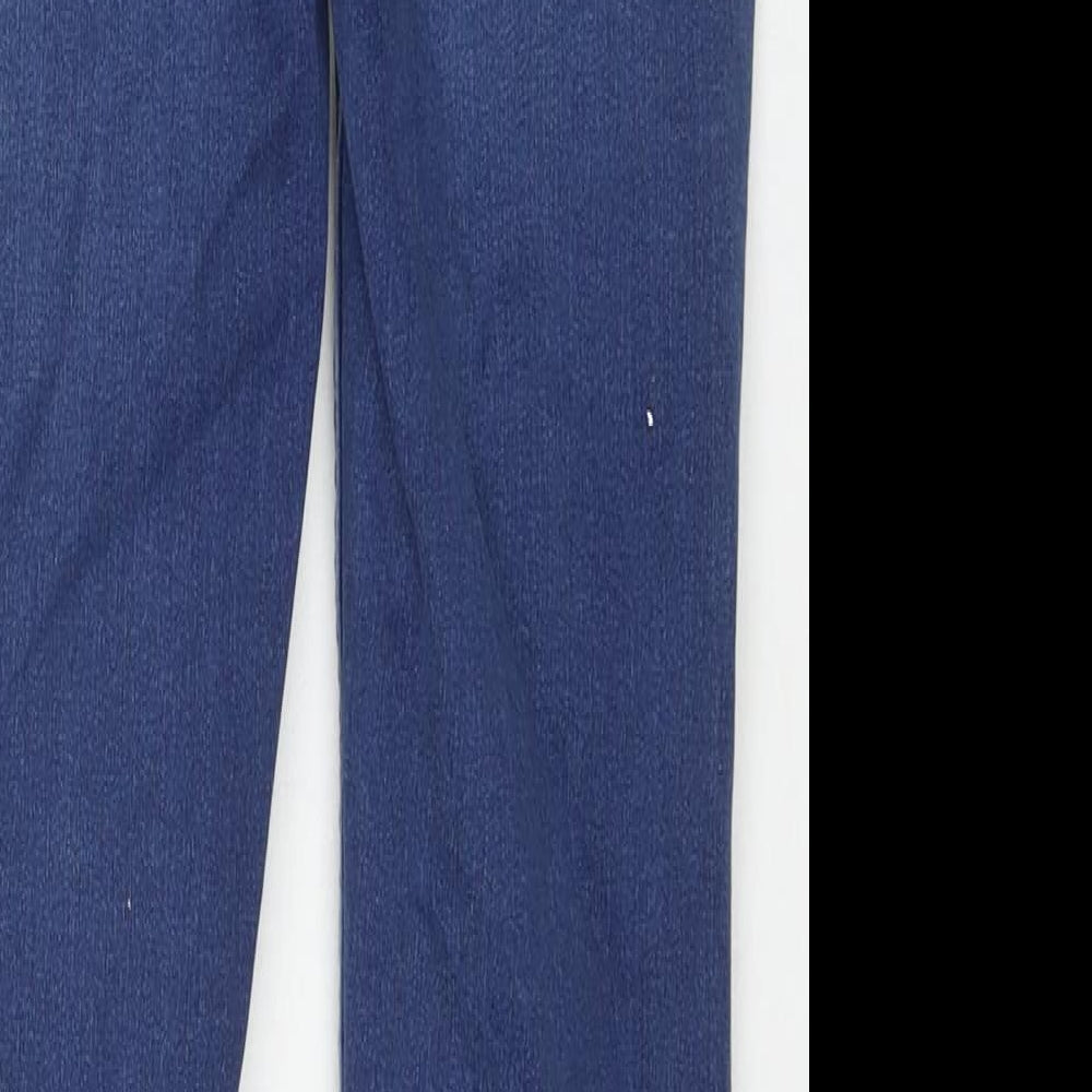 New Look Womens Blue Cotton Skinny Jeans Size 8 L26 in Regular Zip