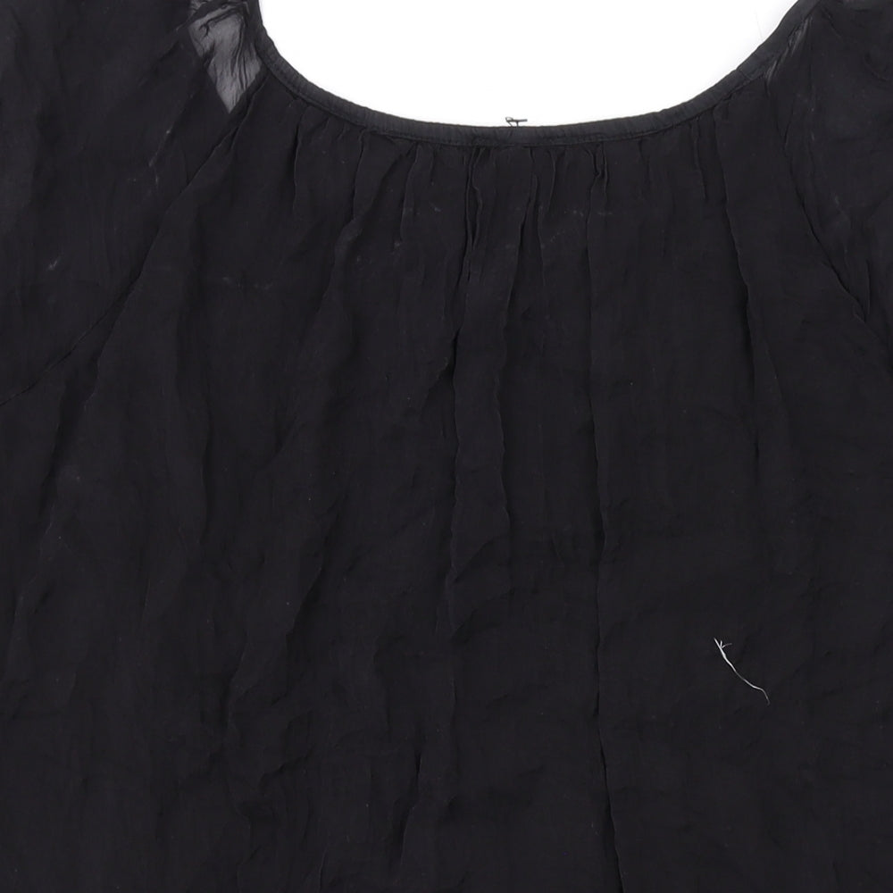 Womens UK Size M Phase Eight Black Basic T-Shirt