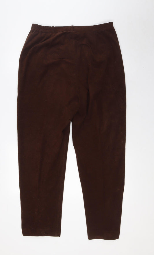 Womens UK Size 16 Bonmarché Regular Fit Brown Trousers