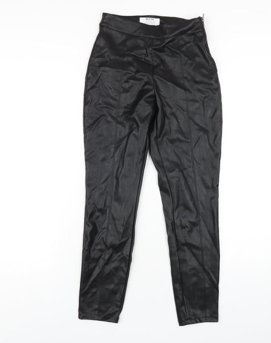 Womens UK Size 6 Dorothy Perkins Regular Fit Carrot Black Trousers