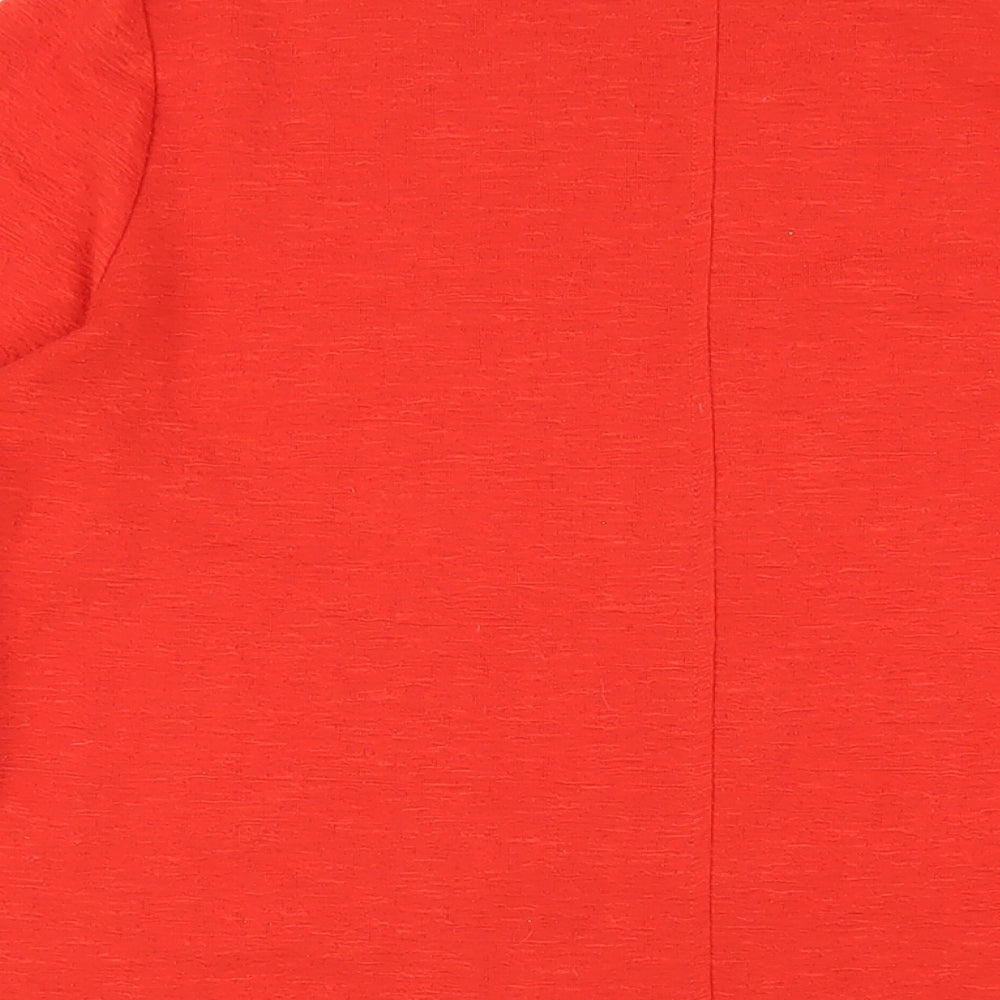 Womens UK Size 10 Marks and Spencer Red Basic T-Shirt