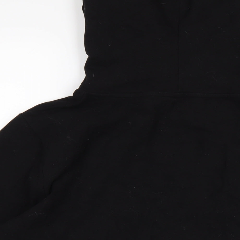 M.Life Womens Black Cotton Pullover Hoodie Size L Pullover