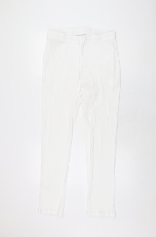 Womens UK Size 18 Damart Regular Fit White Trousers