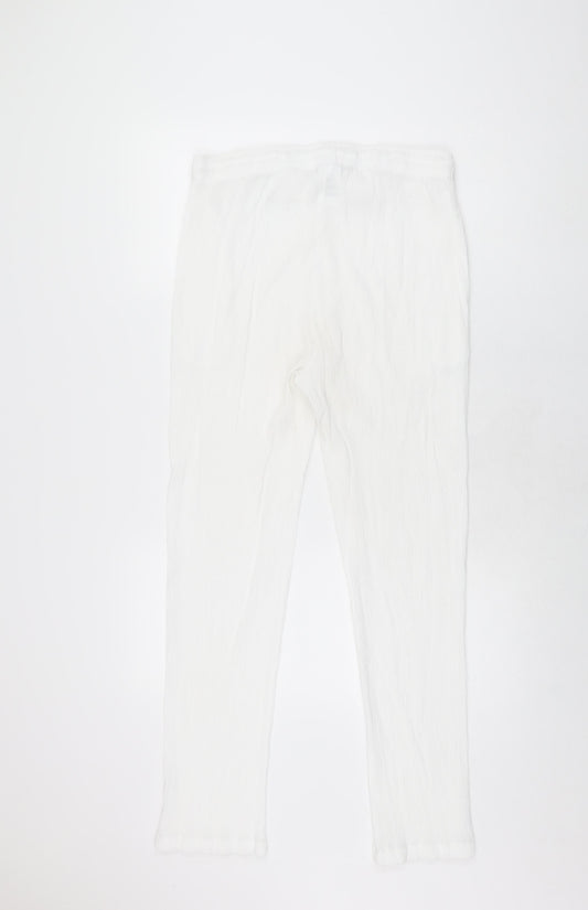 Womens UK Size 18 Damart Regular Fit White Trousers