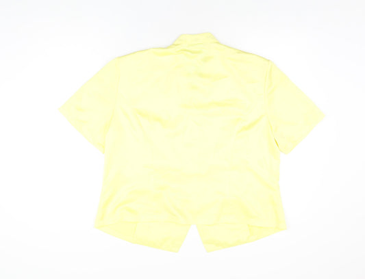 Womens UK Size 20 Roman Yellow Basic T-Shirt