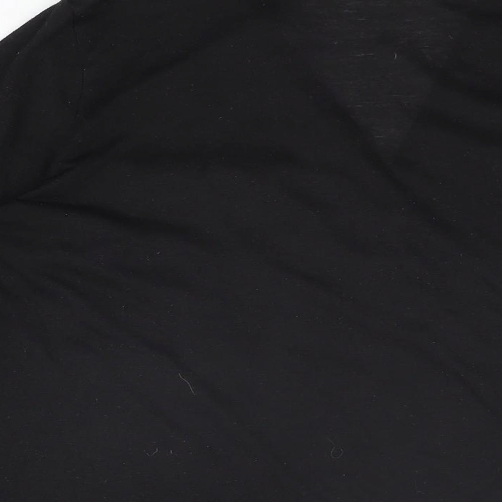 Womens UK Size S H&M Black Basic T-Shirt