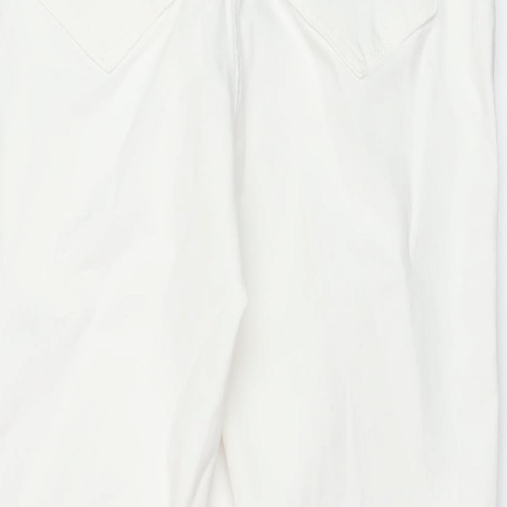 Womens UK Size 14 Marks and Spencer Regular Fit Skinny White Jeans