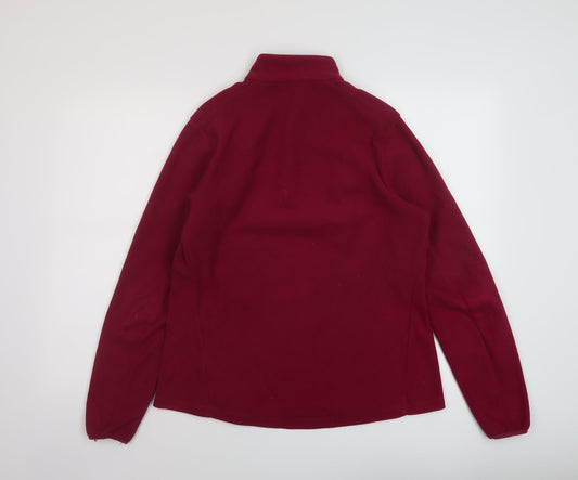 Quechua Womens Purple Polyester Pullover Sweatshirt Size L Zip