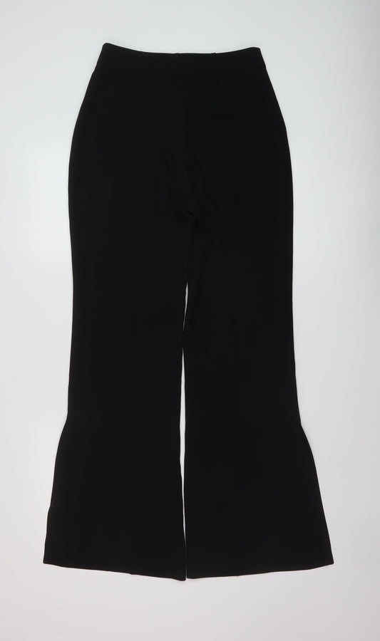 River Island Womens Black Polyester Trousers Size 8 L32 in Regular Button