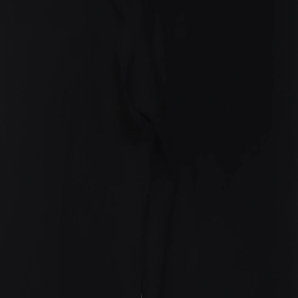 River Island Womens Black Polyester Trousers Size 8 L32 in Regular Button