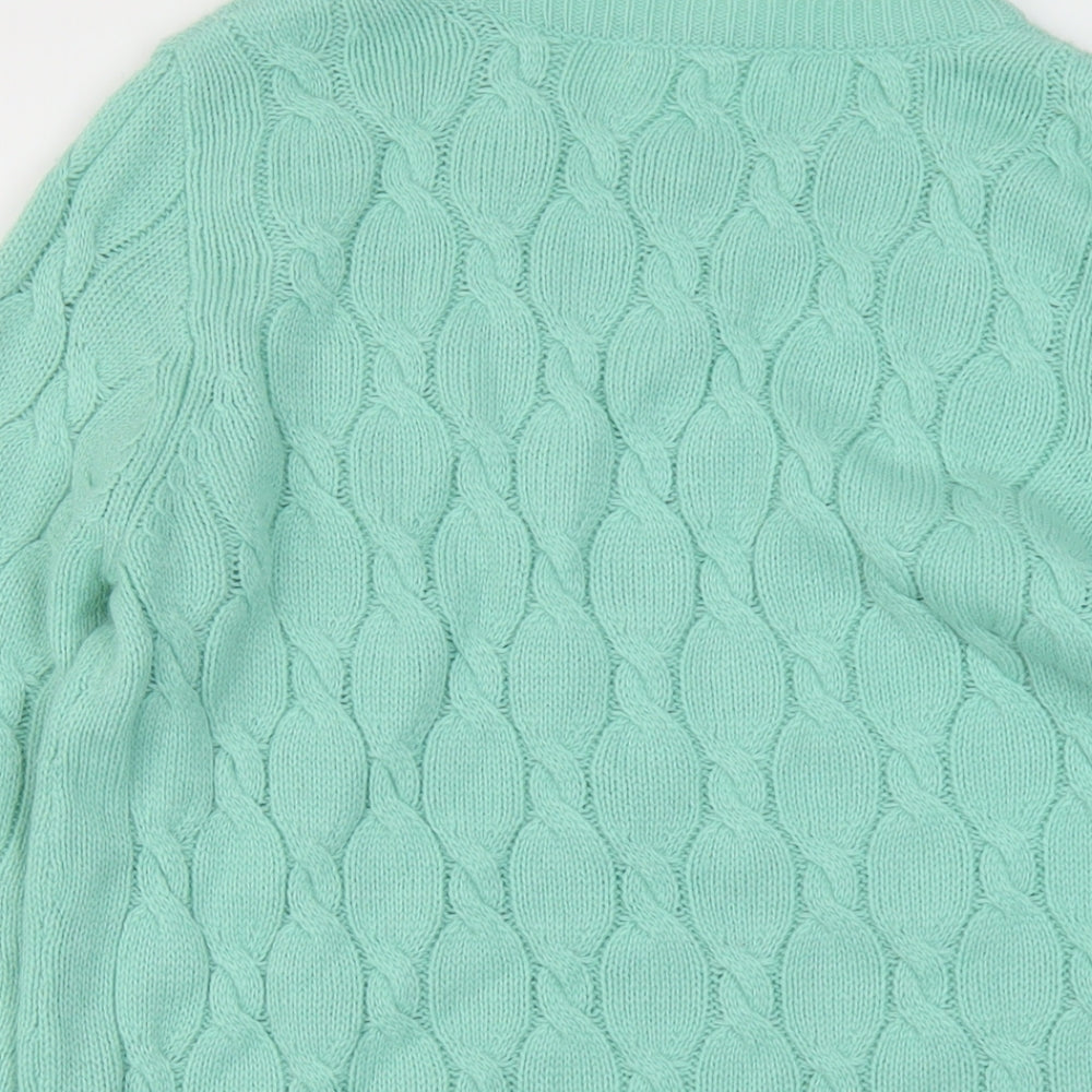 Womens UK Size L FOREVER 21 Green Pullover Jumper