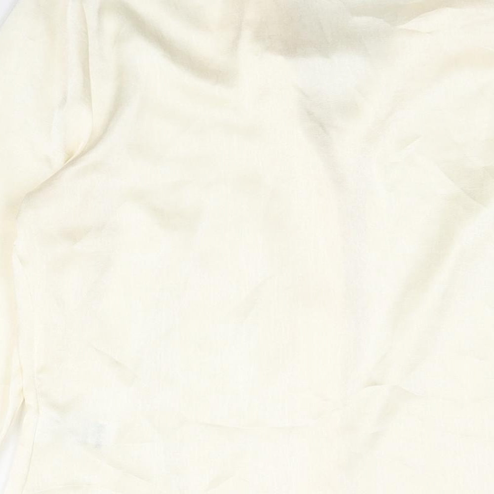 Womens UK Size 10 Marks and Spencer Ivory Basic Blouse