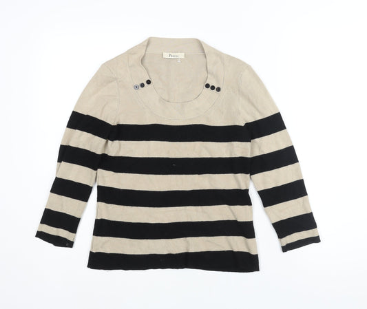 Womens UK Size S Precis Beige Pullover Jumper