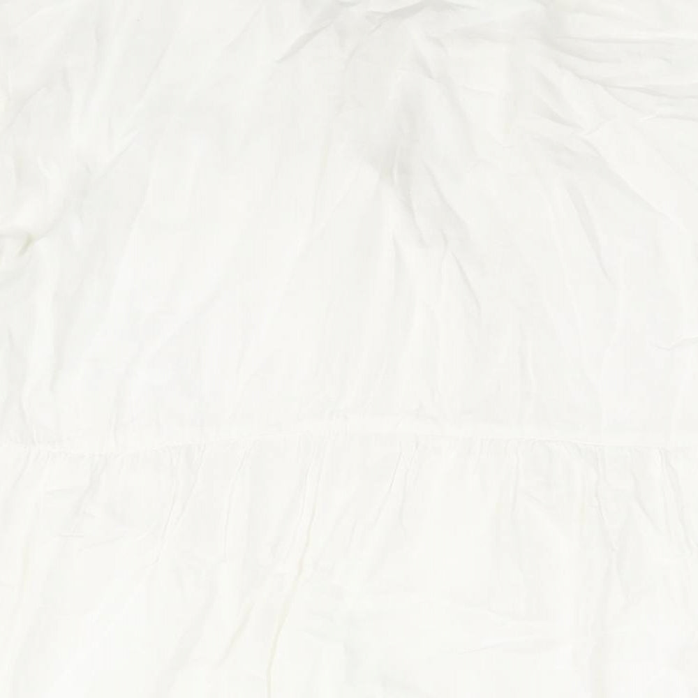 Womens UK Size XL TEX White Basic Blouse
