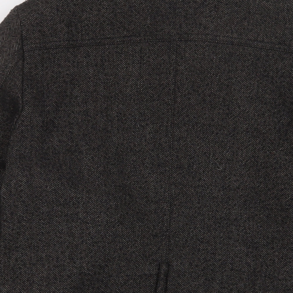 Womens UK Size M River Island Grey Military Jacket