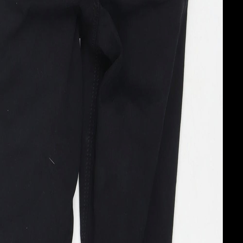 Topshop Womens Black Cotton Skinny Jeans Size 28 in L28 in Regular Zip