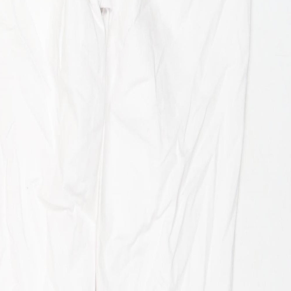 Miss Anna Womens White Cotton Skinny Jeans Size 16 L27 in Regular Zip