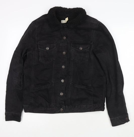 Womens UK Size 12 Topshop Black Jacket