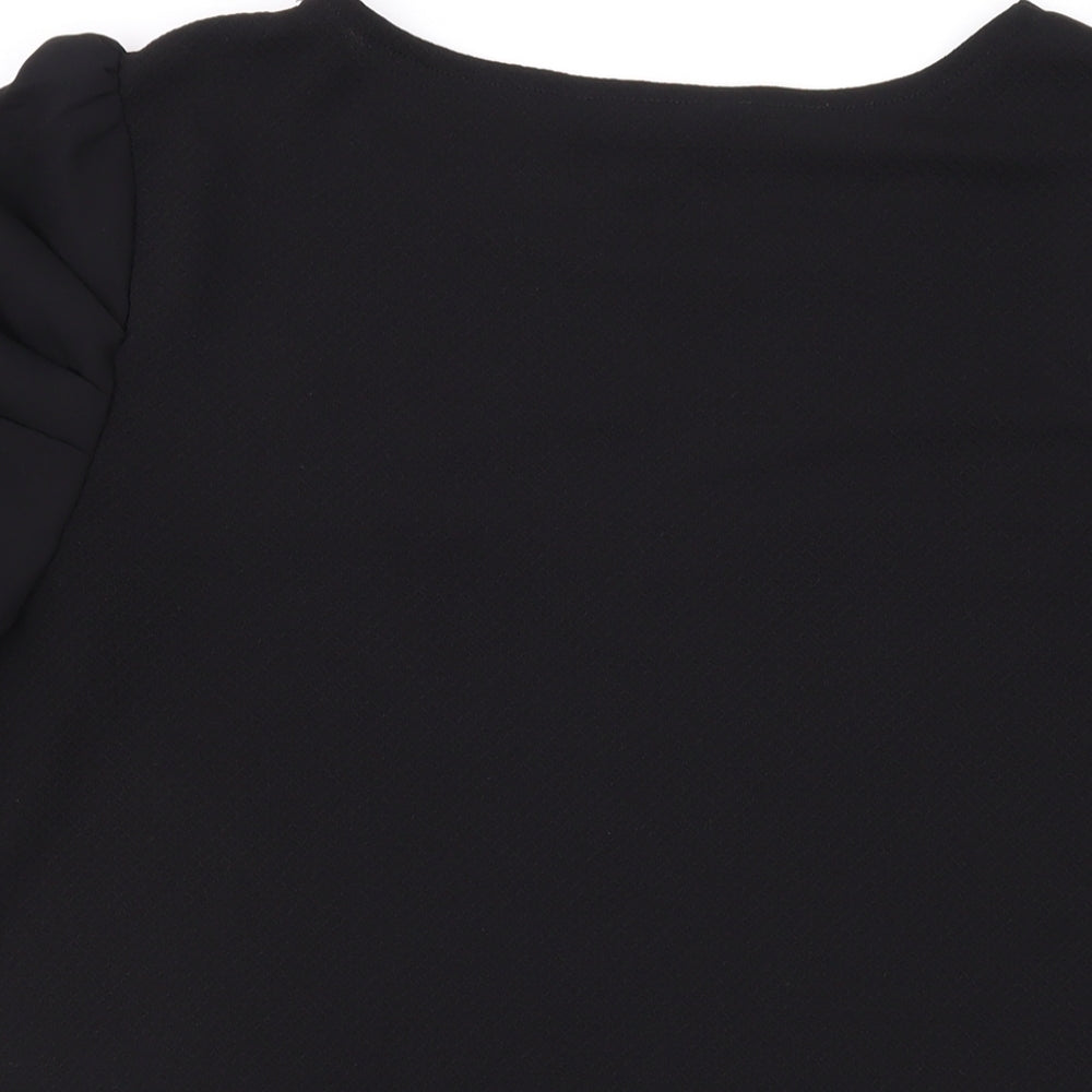 Womens UK Size 14 NEXT Black Basic T-Shirt