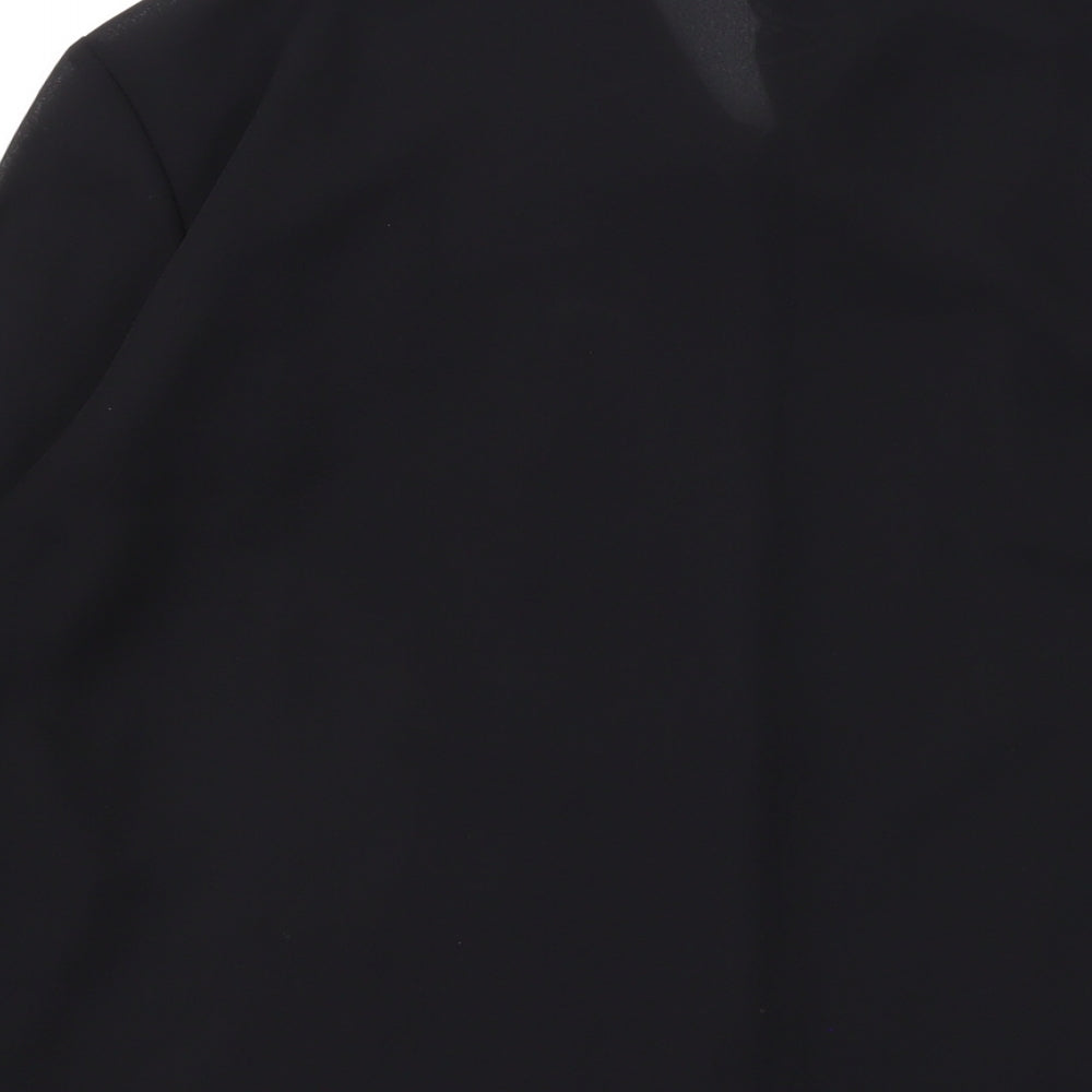 Womens UK Size 12 Marks and Spencer Black Basic Button-Up