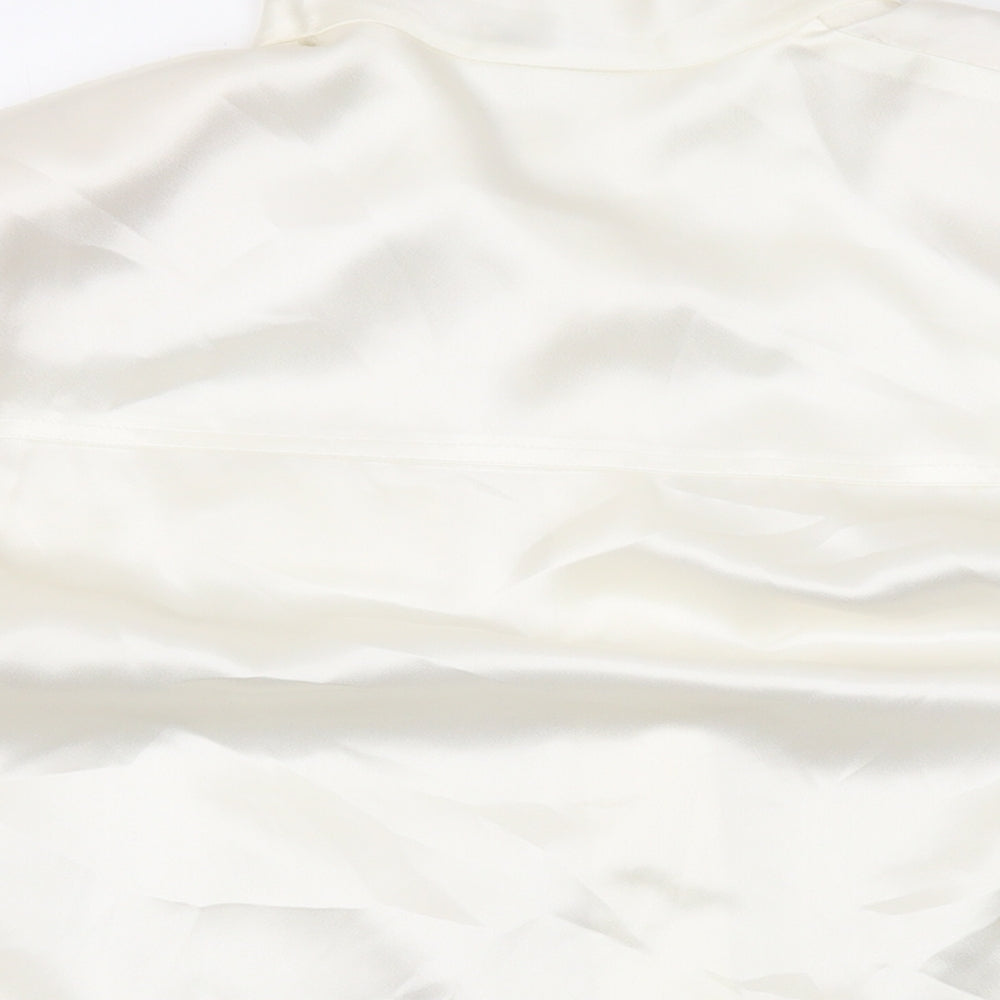 Womens UK Size 12 Planet Ivory Basic Button-Up