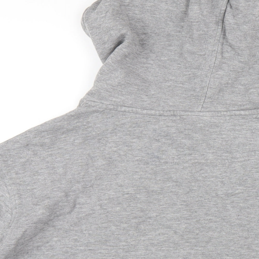 Womens UK Size 10 ASOS Grey Full Zip Hoodie