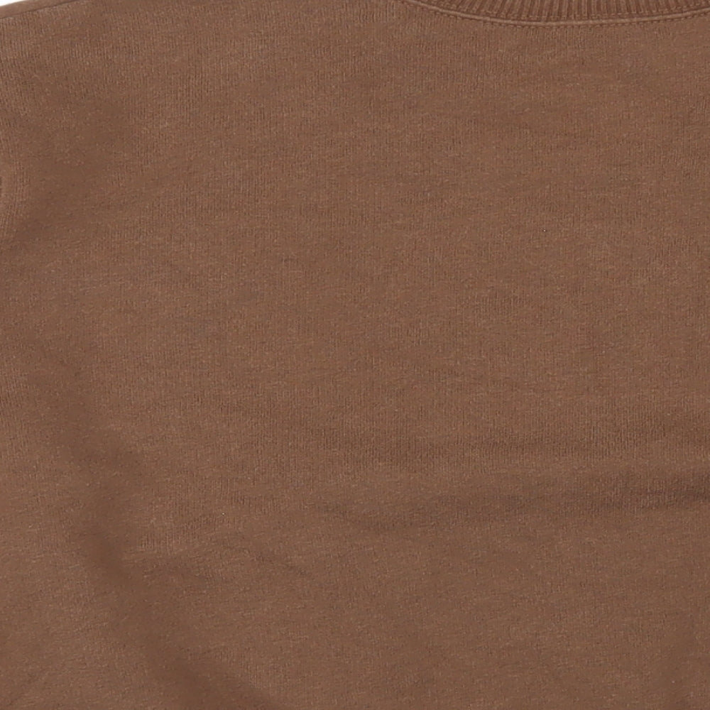 Hollister Womens Brown Cotton Pullover Hoodie Size XS Pullover