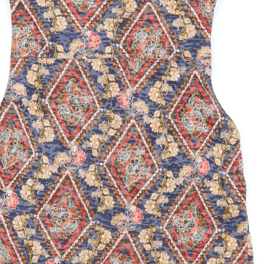 Womens UK Size 10 Per Una Multicoloured Basic Button-Up