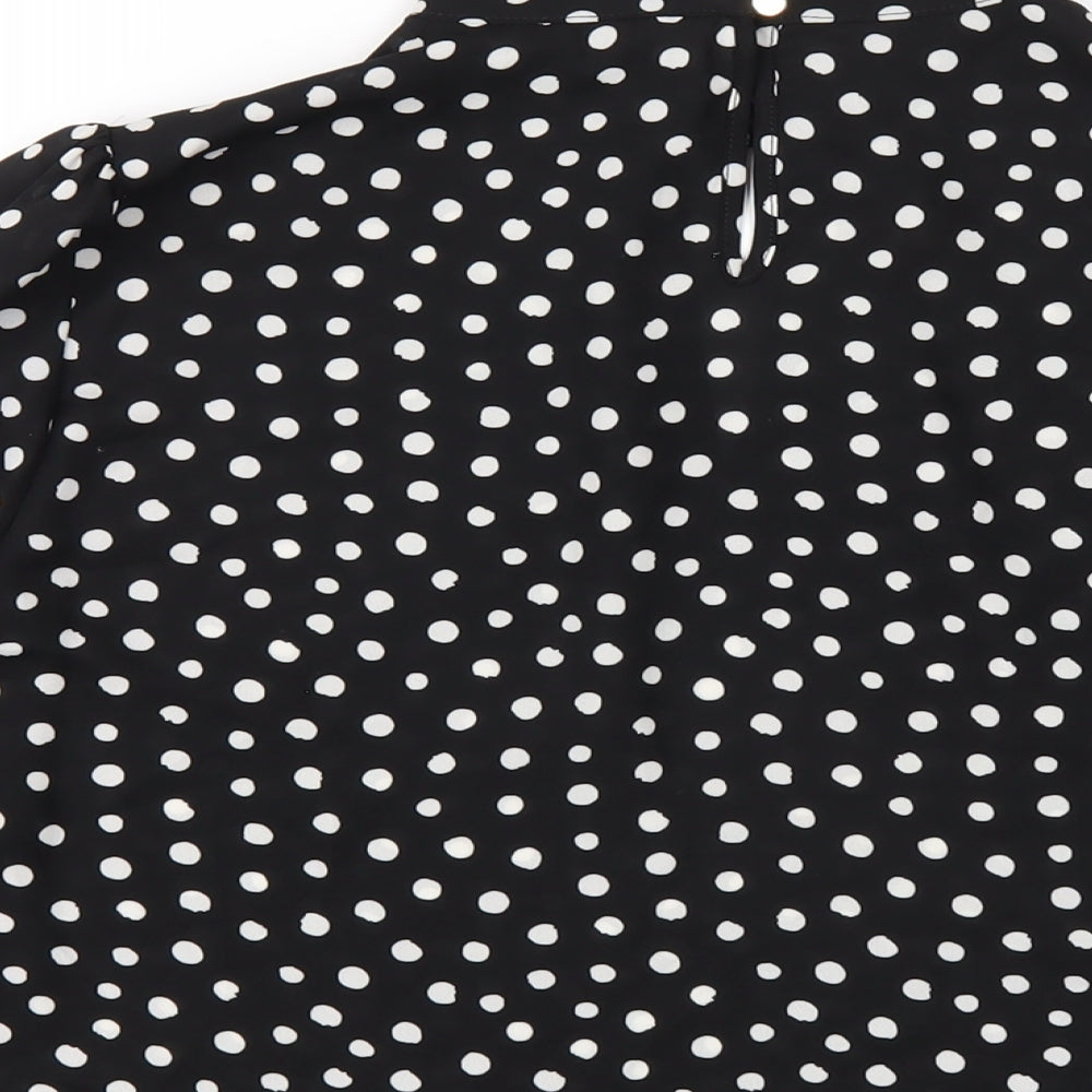 Womens UK Size 10 Dorothy Perkins Black Basic Blouse