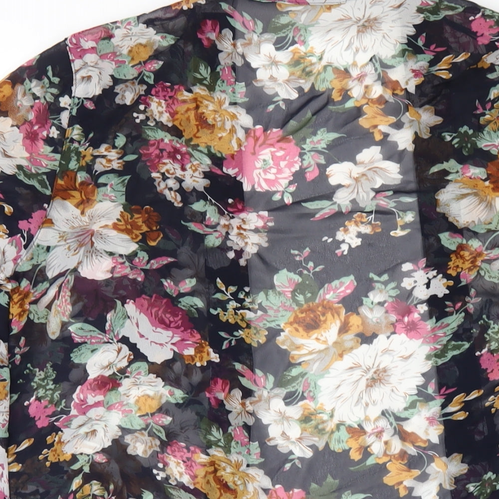 Womens UK Size 10 New Look Blue Kimono Tank