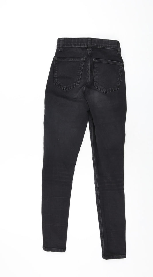 Womens UK Size 25 in Topshop Regular Fit Skinny Black Jeans