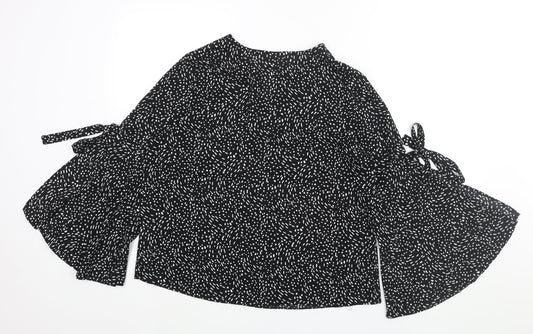 Womens UK Size 12 Debenhams Black Basic Blouse