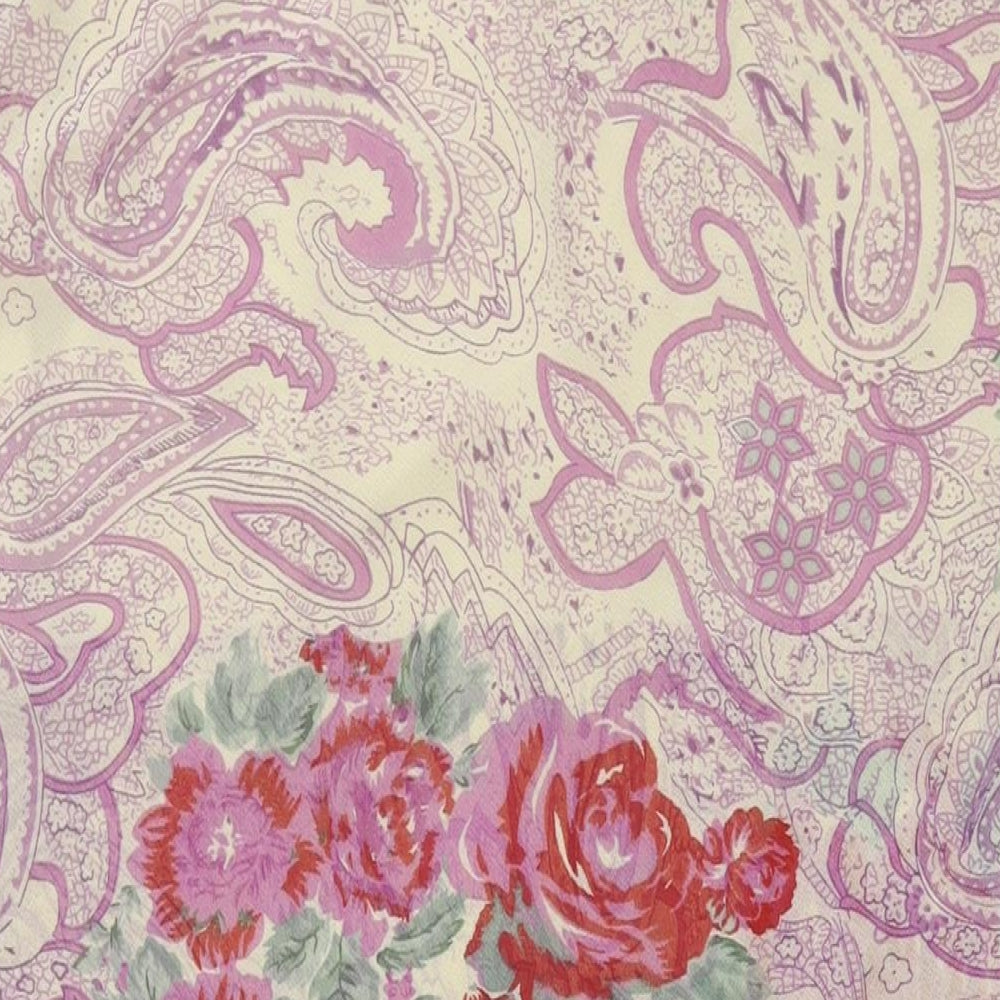 EWM Womens Multicoloured Paisley Polyester Shift Size 22 V-Neck Pullover